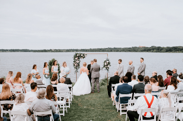 Wedding photography at a ceremony by Lily Hayes